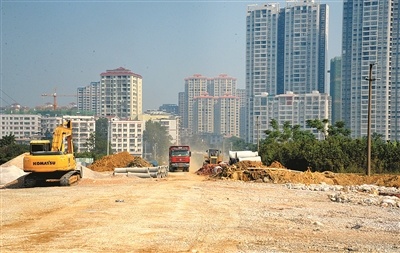 柳江区新城建设展新貌