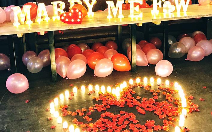 郑州商场浪漫气球求婚 tell love告白求婚主题求婚策划