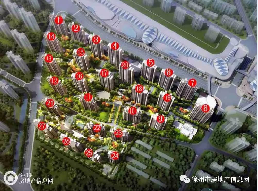 徐州市区在售楼盘可售住宅房源统计淮海壹号可售房源512套