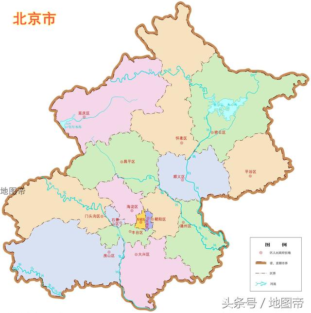 几张图了解北京近70年区划变更
