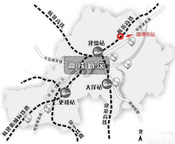 到时将设大洋站(新建),更楼站(即建德南站)