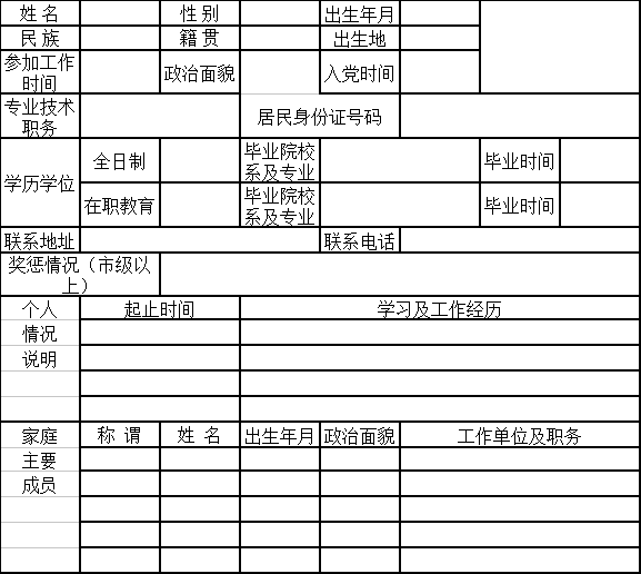 点击图片下载 2,报名材料包括有效身份证明,个人简历(黏贴照片),毕业