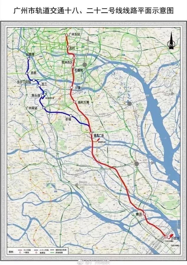 地铁22号线确定北延!南沙发展再提速!_广州