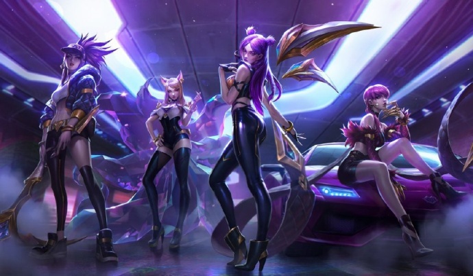 Lol：“kda”女团华丽登场，金色至臻卡莎全面鉴赏！ 皮肤