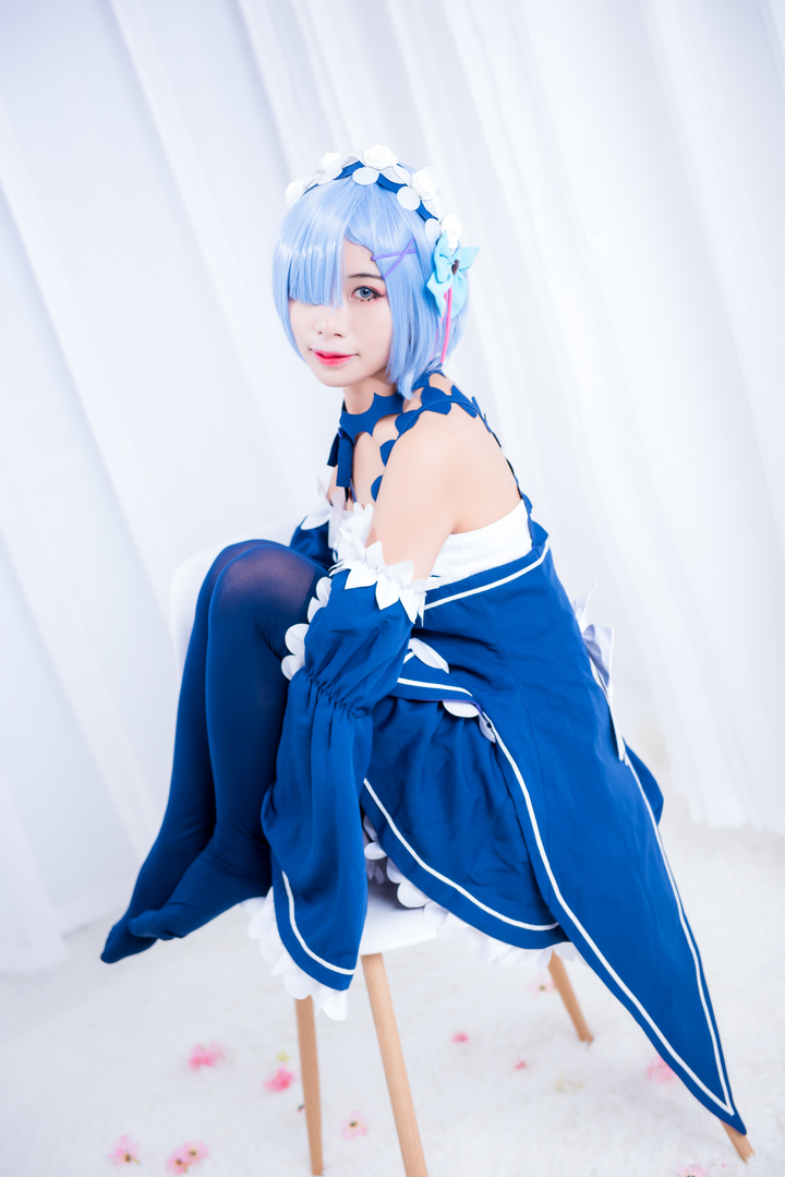 从零开始的异世界生活 雷姆cosplay 清纯可爱的雷姆老婆