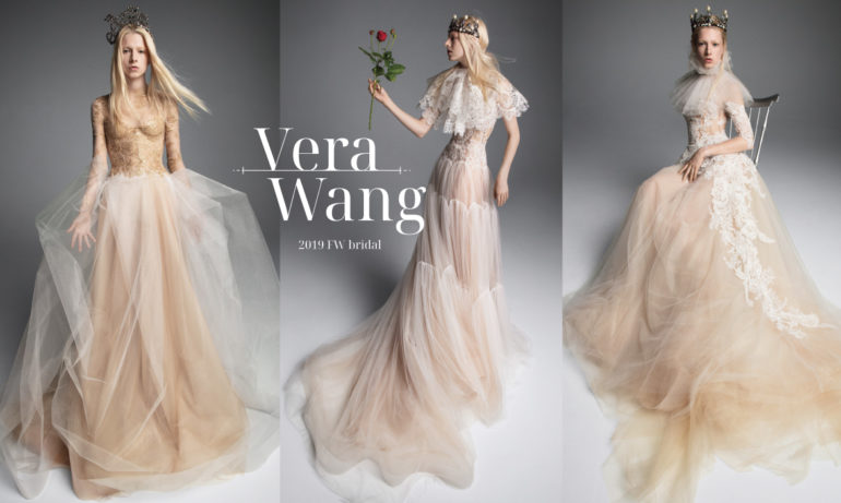 vera wang2019秋冬婚纱系列 致敬路易十四裁剪前卫而强势的皇室