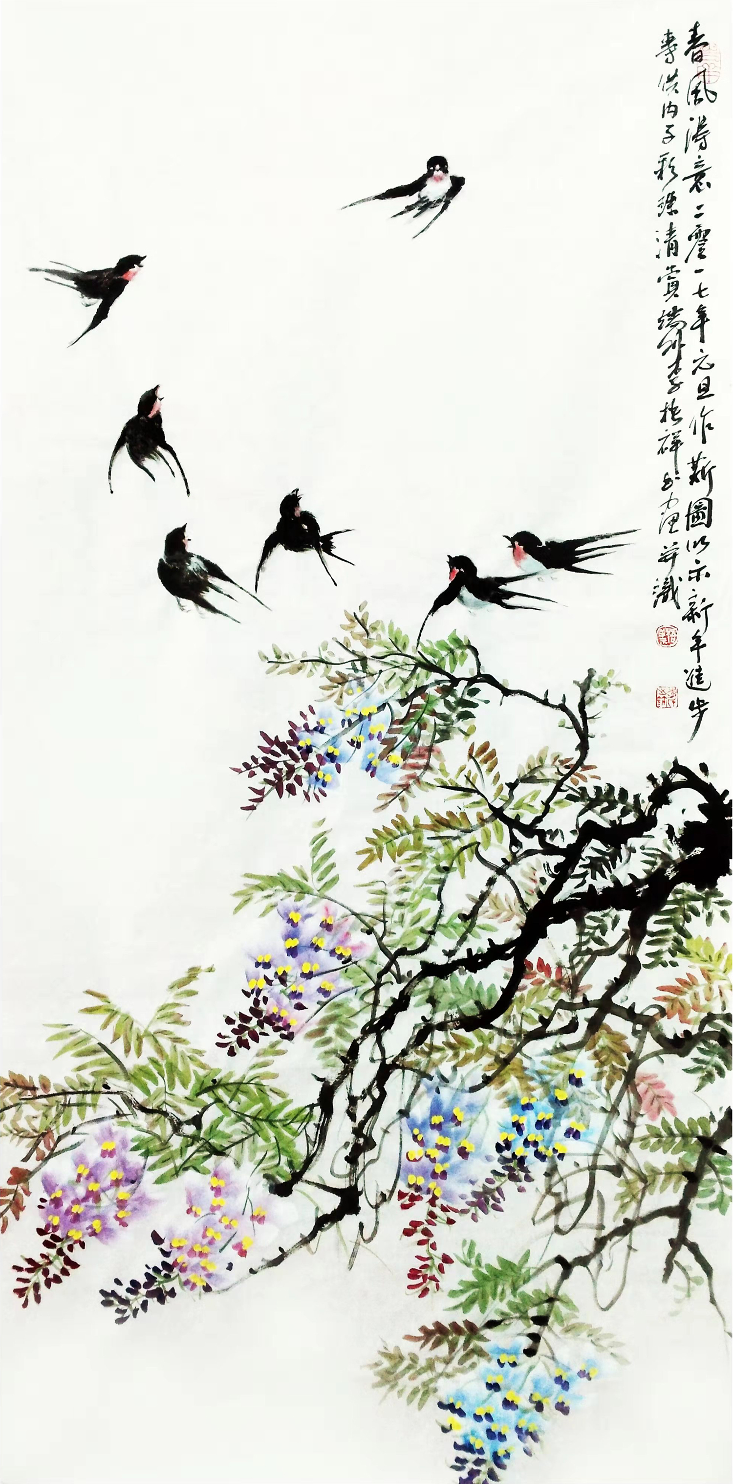 春风得意 68×136cm