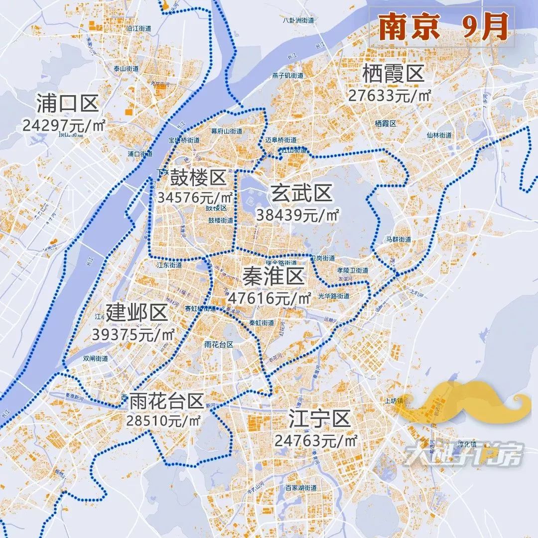 房价丨速看2018年9月最新热点城市房价地图