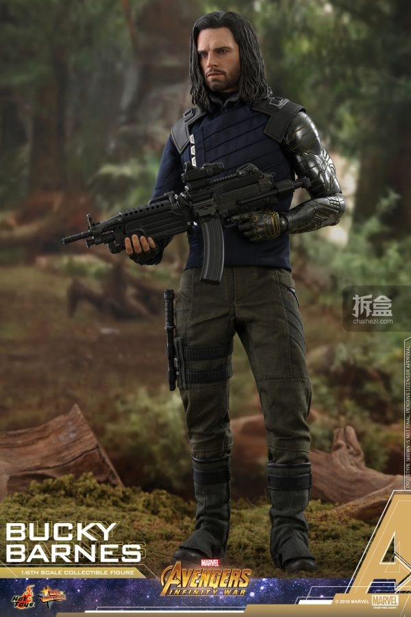 hottoys复仇者联盟3无限战争巴基巴恩斯冬兵16可动人偶