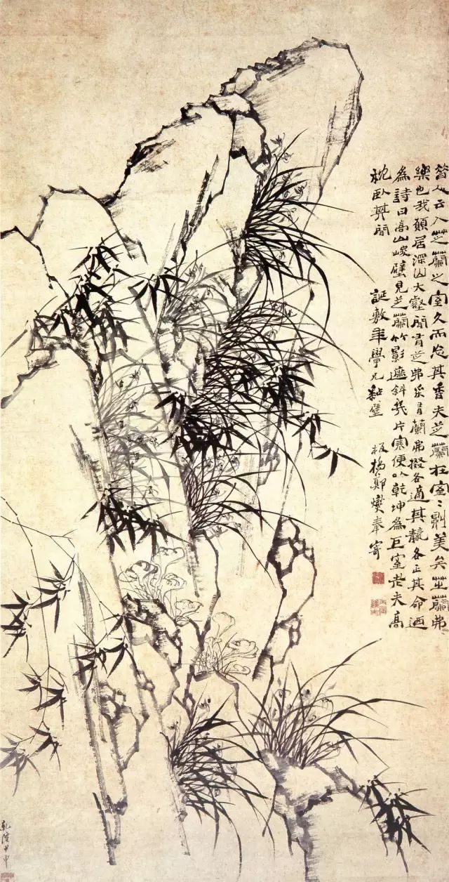 郑板桥还擅长以诗入画,展现了"诗中有画,画中有诗"的意境.