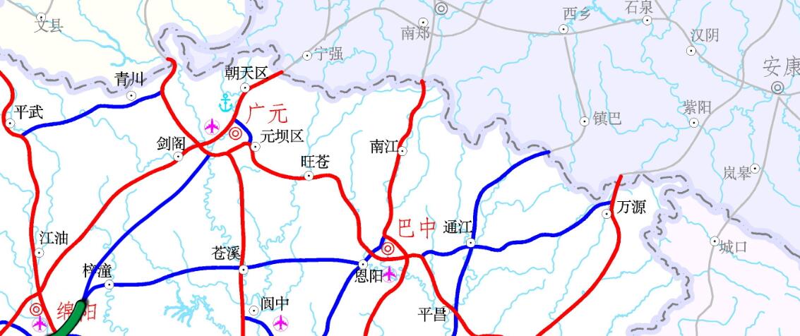 四川绵阳至苍溪高速公路工程(绵阳-广元-巴中-万源-陕西)