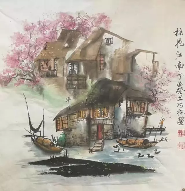 著名画家袁巧林情系水乡