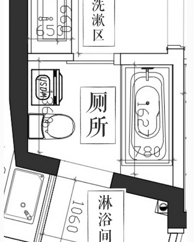 接受不了浴缸和淋浴一体的洗澡方式,首先淋浴体验不会太好,其次逼仄的