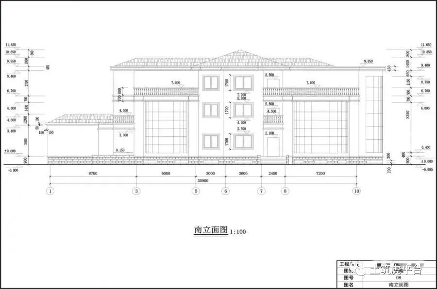 5,建筑立面图