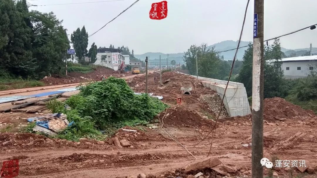 蓬安河舒镇国道g244园区路段改建 3公里工程