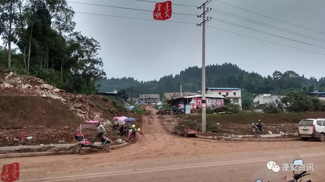 蓬安河舒镇国道g244园区路段改建 3公里工程