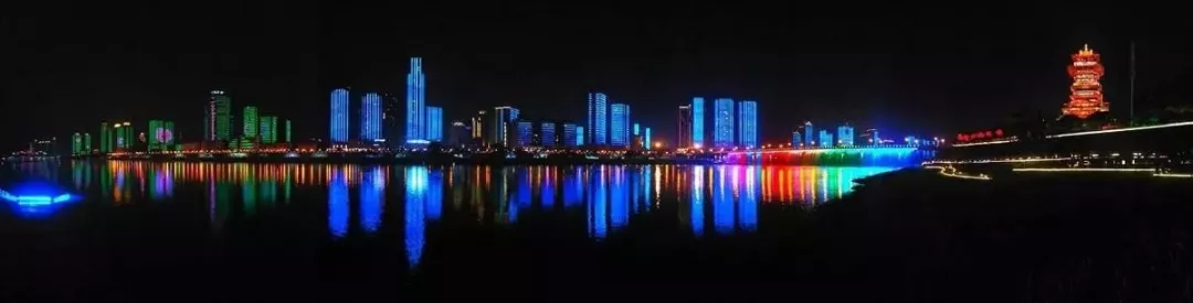 17,美丽的科技城绵阳市 夜景!