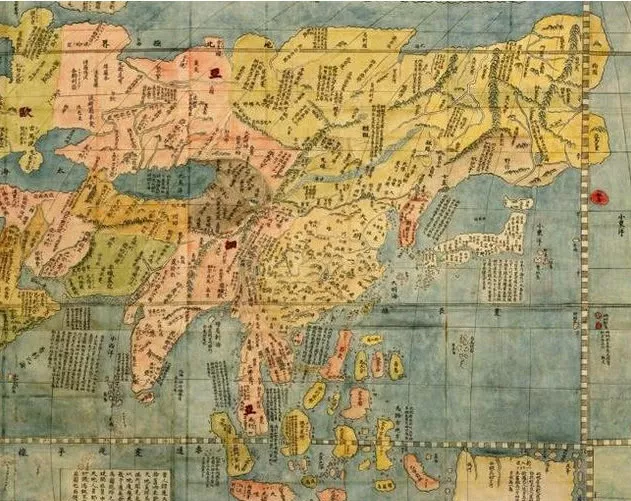 中国地图轮廓简笔画