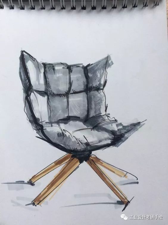 「考研打卡第六十天」家居产品设计-各种椅子的手绘