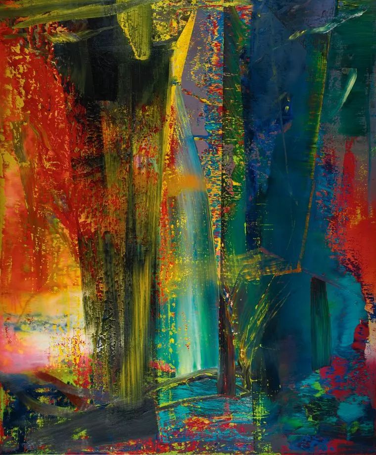 格哈德·里希特《抽象图像》 300.5×250.5cm 布上油画 1986
