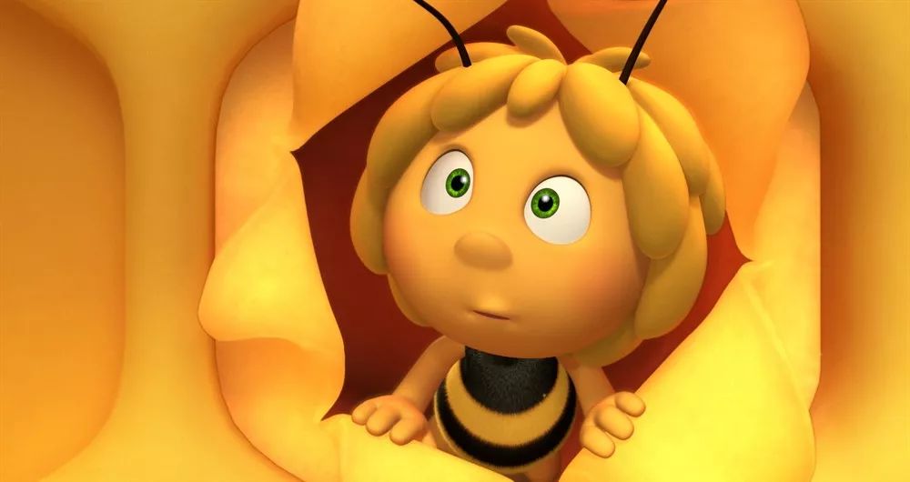 狭小的蜂巢内刚出生的小蜜蜂 玛雅对外面世界十分好奇.