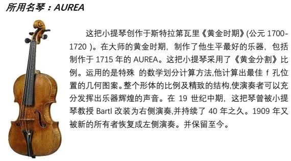 《斯特拉迪瓦里四重奏音乐会》四把所有演奏者都想要拥有的古董名琴