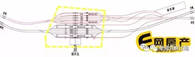 (高铁绍兴北站扩建示意图)