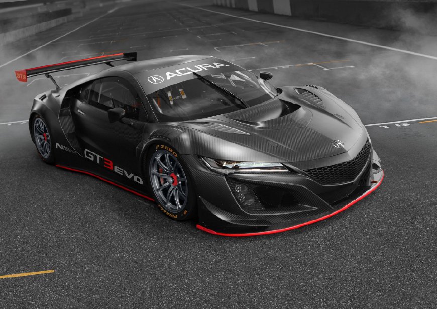 2019款讴歌nsxgt3evo赛车看起来更加邪恶