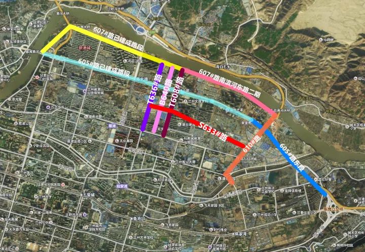 实拍兰州南北滨河路延建最新进度建成后这些路都将贯通