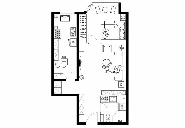 40㎡小户型单身公寓,竟还可以这样装?
