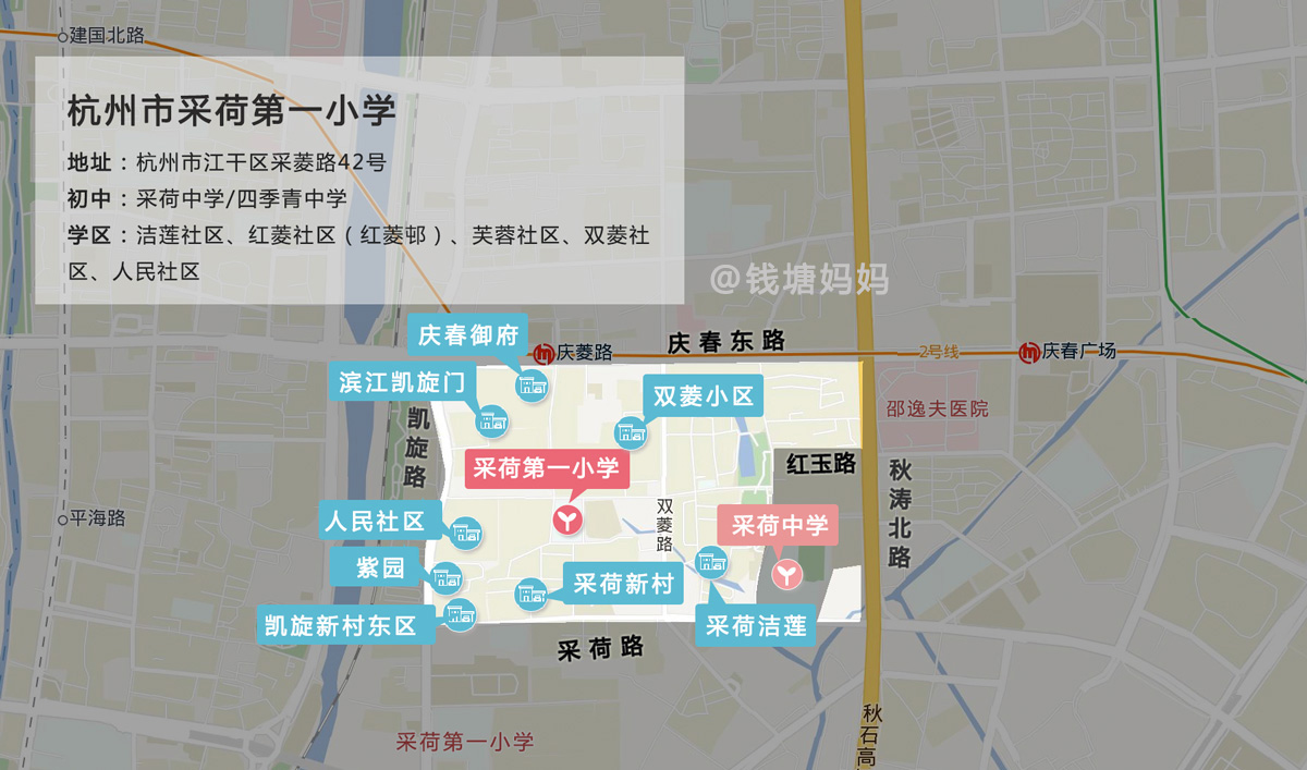 落户截止2016年7月底前 地址:杭州市江干区采菱路42号 初中:采荷中学