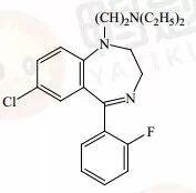 c,氟西泮b,奥沙西泮a,地西泮5,题干:在苯二氮30结构的1,2位开合三氮