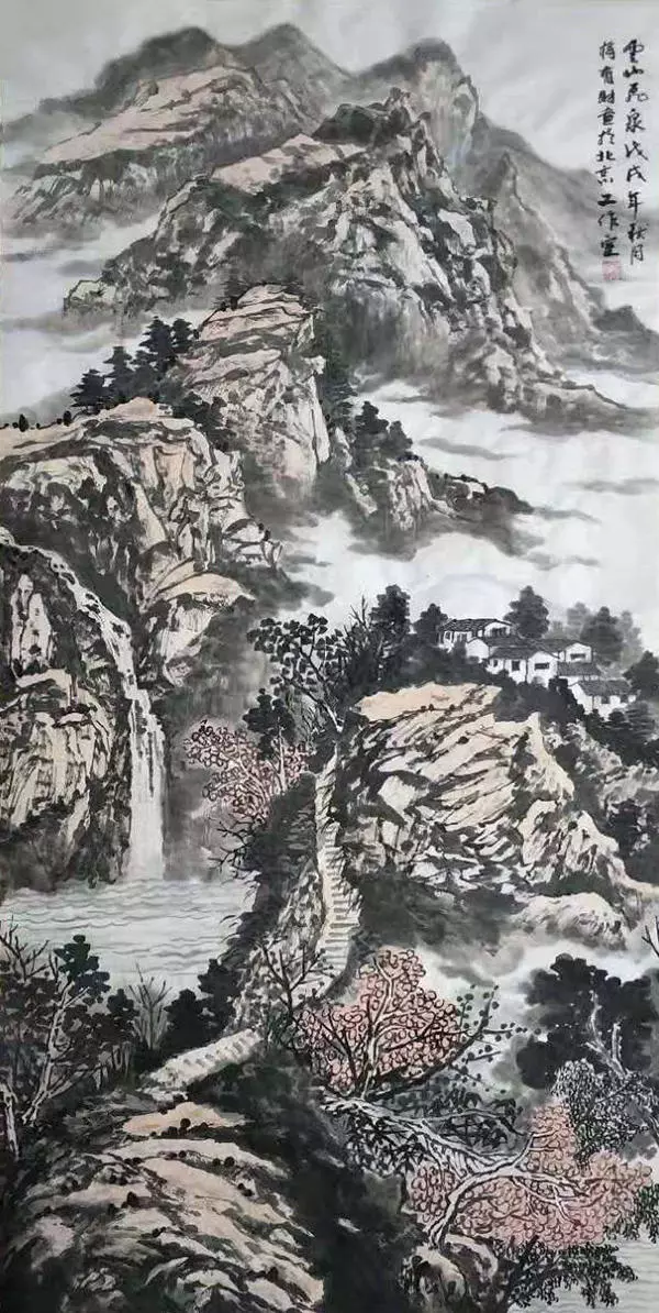 取百家之长,功底渐长,后跟随中国著名画家吴泉棠先生学习绘画艺术,终