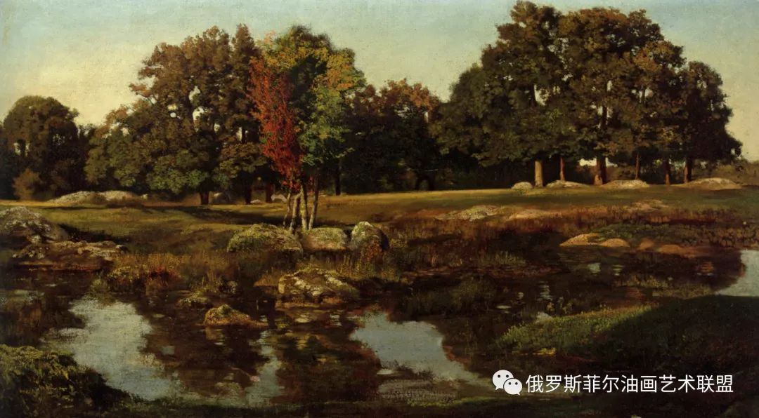 法国巴比松风景画派画家西奥多·卢梭风景油画作品欣赏