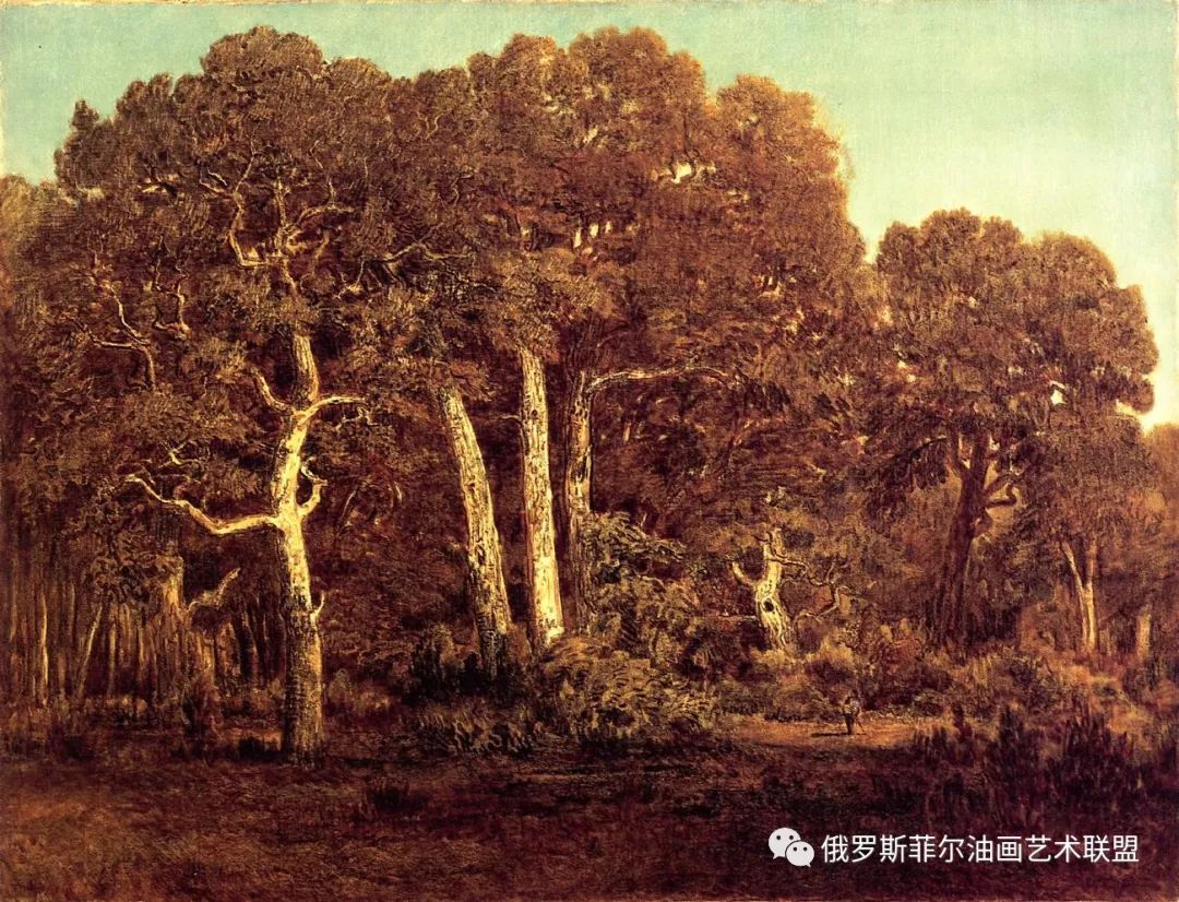 法国巴比松风景画派画家西奥多·卢梭风景油画作品欣赏