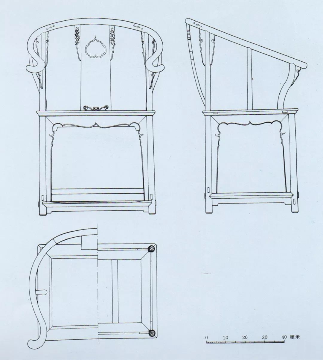 《明式家具珍赏》封面的那把圈椅_椅圈
