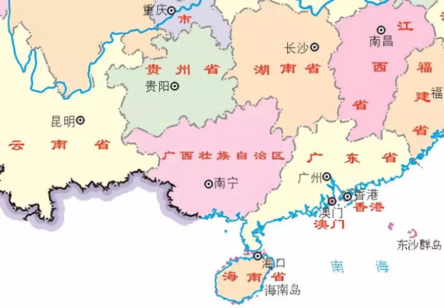 行政区划:广西壮族自治区行政区域土地面积23.