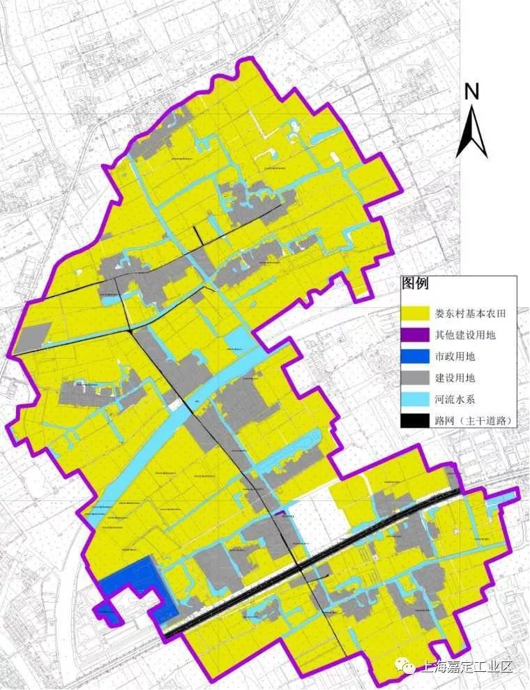 土地使用现状娄东村处于嘉定工业区(北区)的最东侧,西接娄塘古镇