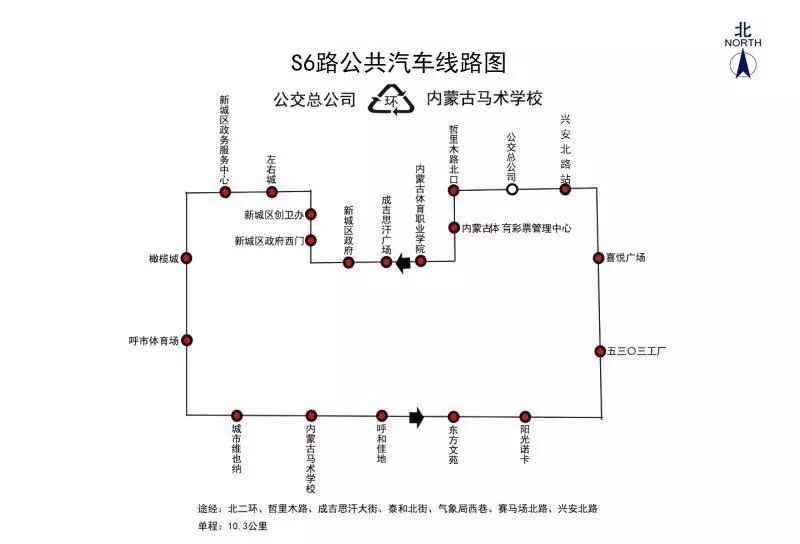 新开通s6路公交车