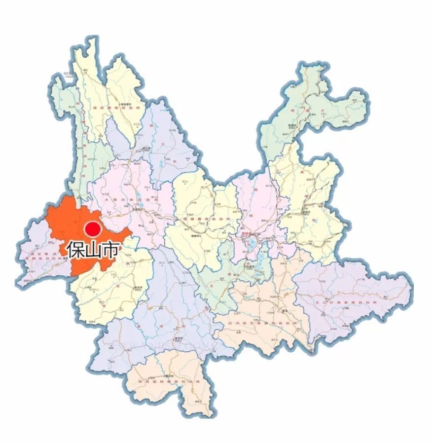 云南省保山市的区位图