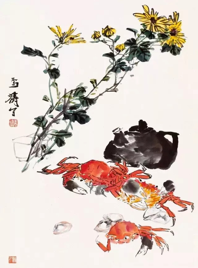 王雪涛,现代著名小写意花鸟画大师.