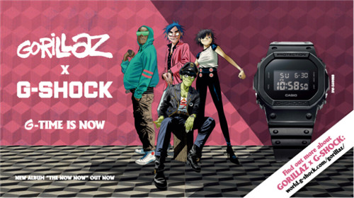 经典与传奇风潮再起——G-SHOCK×GORILLAZ推出合作限量礼盒