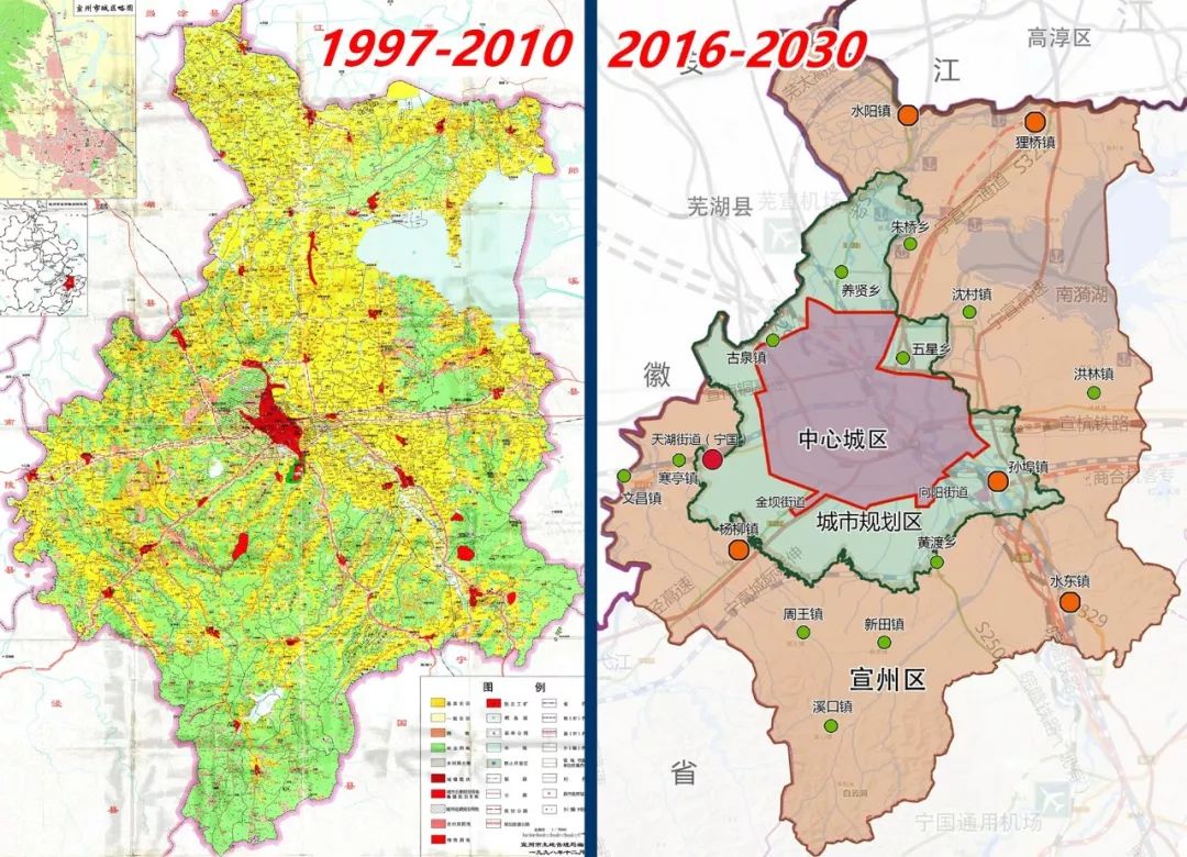 20年前宣州市规划曝光市区范围是