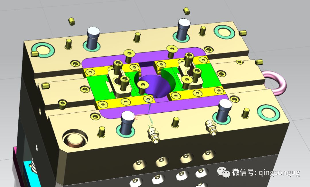 Ug模具设计 前模内行位分享 结构