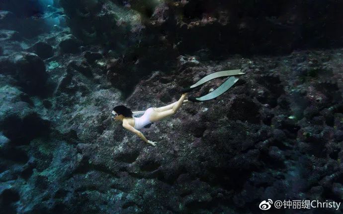被媒体誉为"台湾第一帅"的王阳明 和太太蔡诗芸同是自由潜水爱好者
