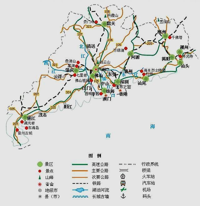 24.山东旅游地图