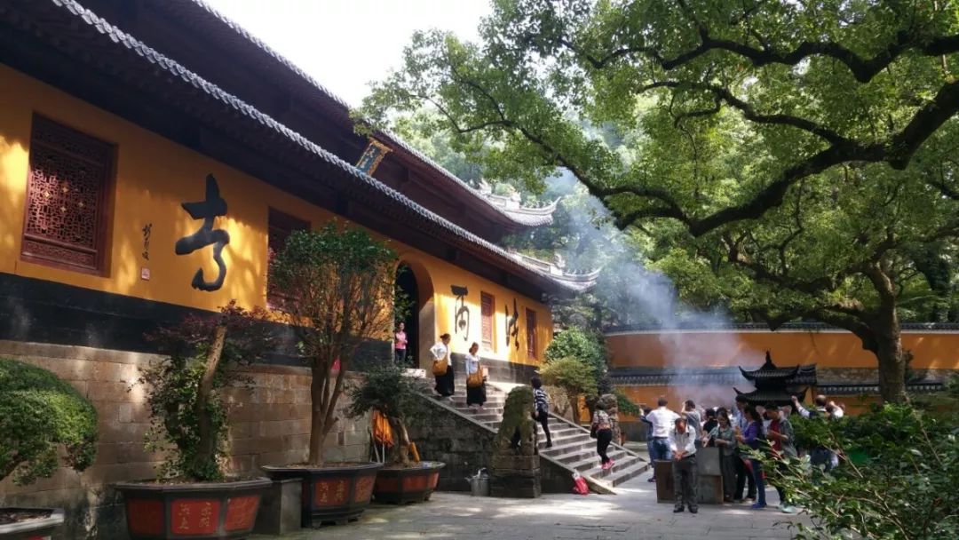 寺院规模宏大 有"五步一楼,十步一阁"之称 法雨禅寺又称后寺 在普陀山