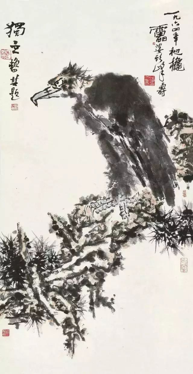 潘天寿 1964年作 松鹰图