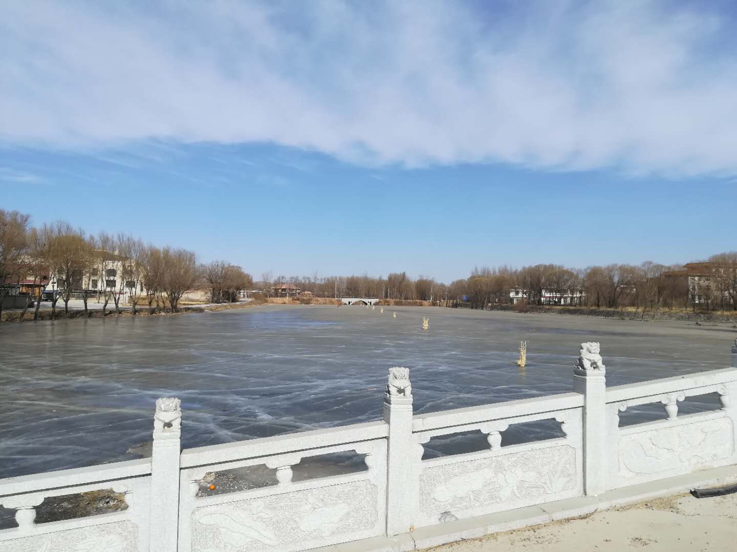 辽宁阜新松涛湖冬季的风景