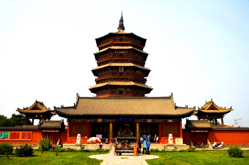 中国古建筑斗拱博物馆世界最高的应县木塔